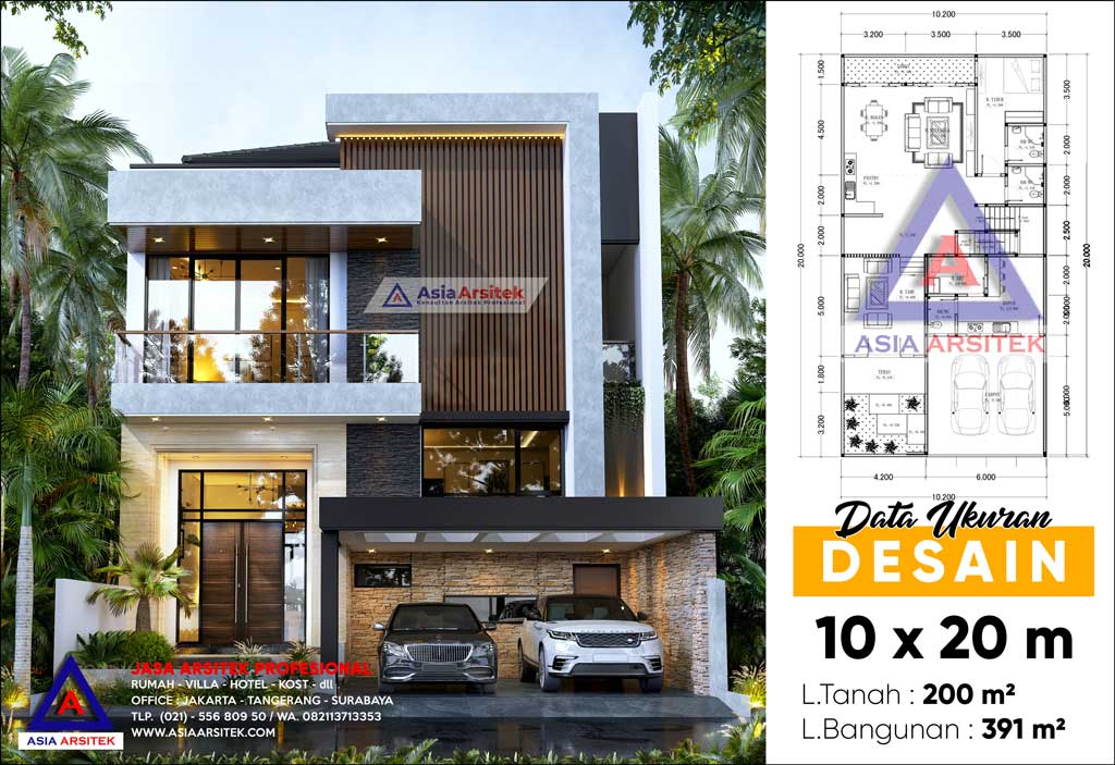 Jasa Arsitek Desain Rumah 2 Lantai Minimalis Modern di Pluit Jakarta Utara
