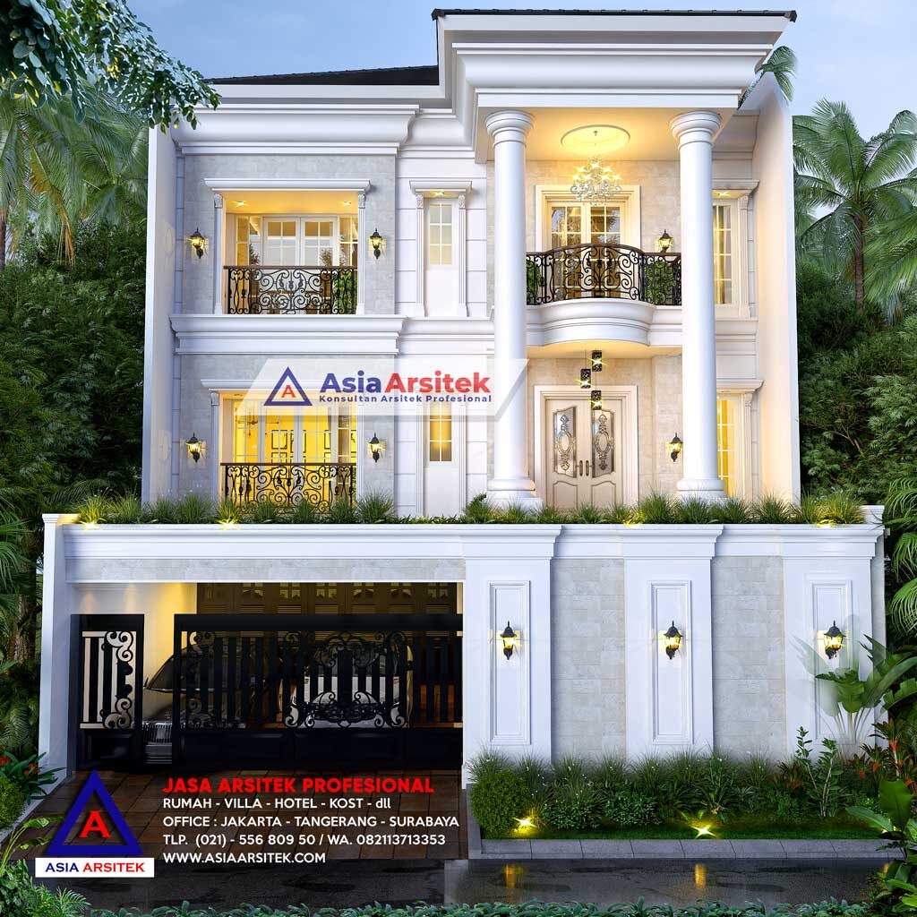 Jasa Arsitek Desain Rumah Classic Mediterania di Sentul City Bogor