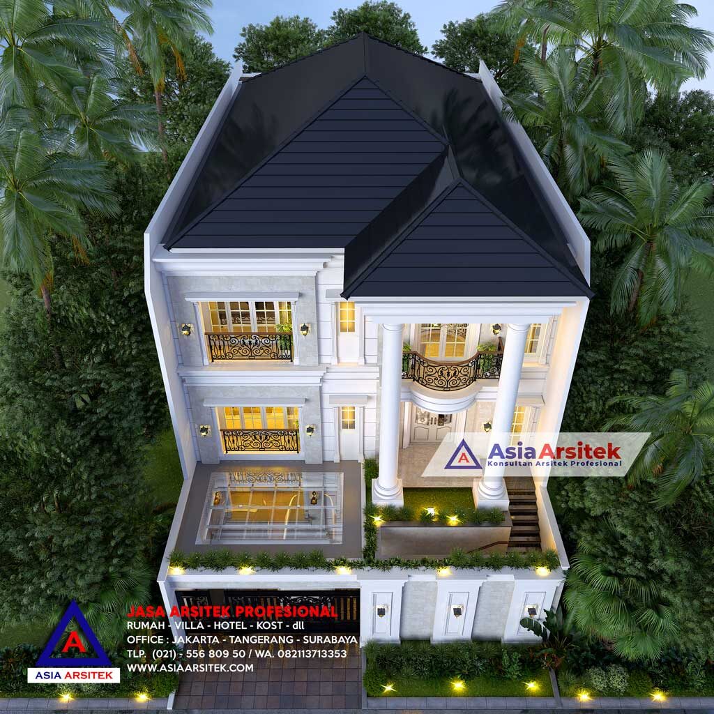 Jasa Arsitek Desain Rumah Classic Mediterania di Sentul City Bogor