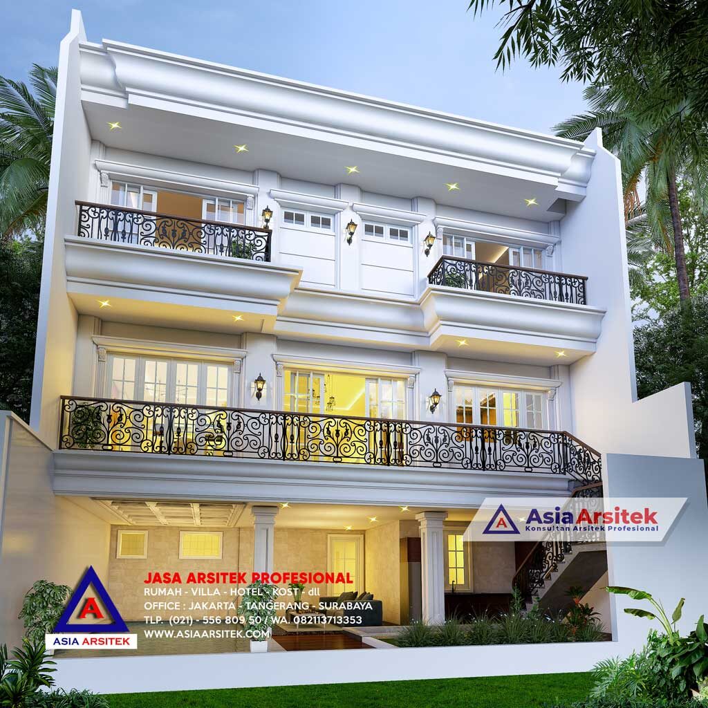 Jasa Arsitek Desain Rumah Classic Mediterania di Sentul City Bogor