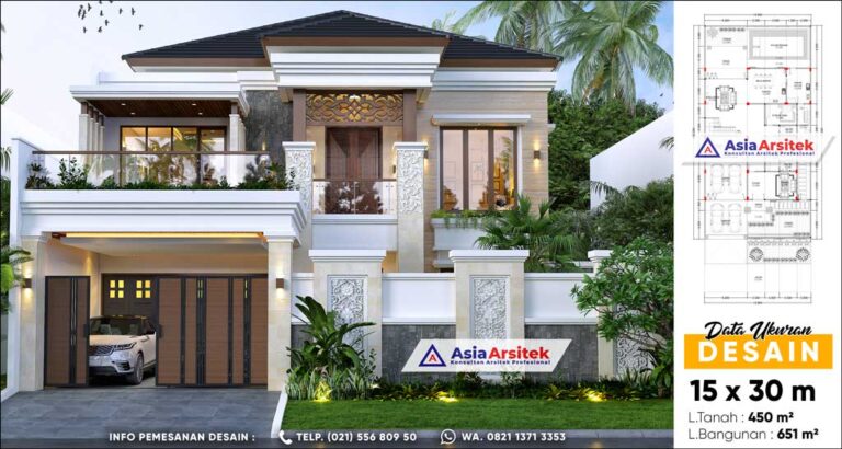 Jasa Arsitek Desain Rumah 2 Lantai Tropis Modern di Kelapa Indah Tangerang