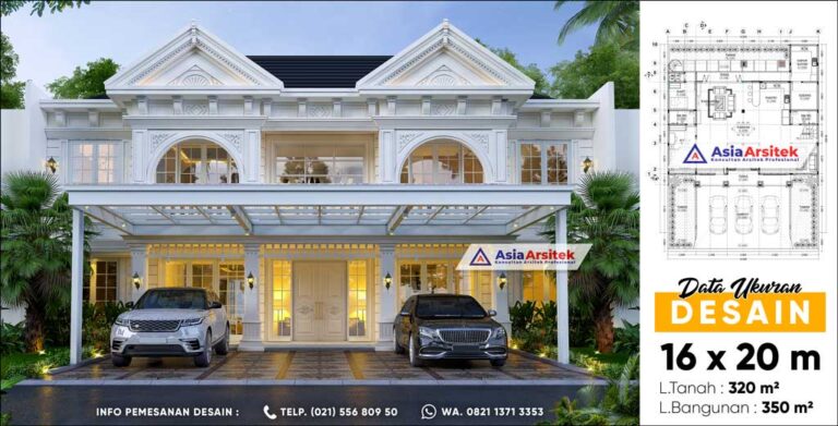 Jasa Arsitek Desain Rumah Mediterania 2 Lantai di Victoria River Park Bsd City Tangerang