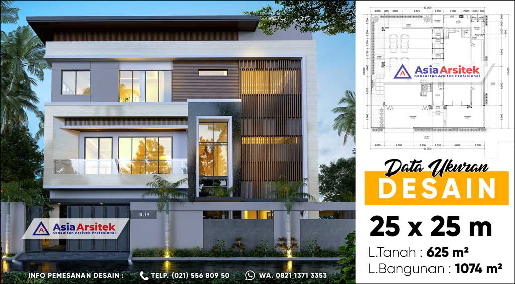 Jasa Arsitek Desain Rumah dan Gudang 4 Lantai Minimalis Kontemporer di Joglo Kembangan Jakarta Barat