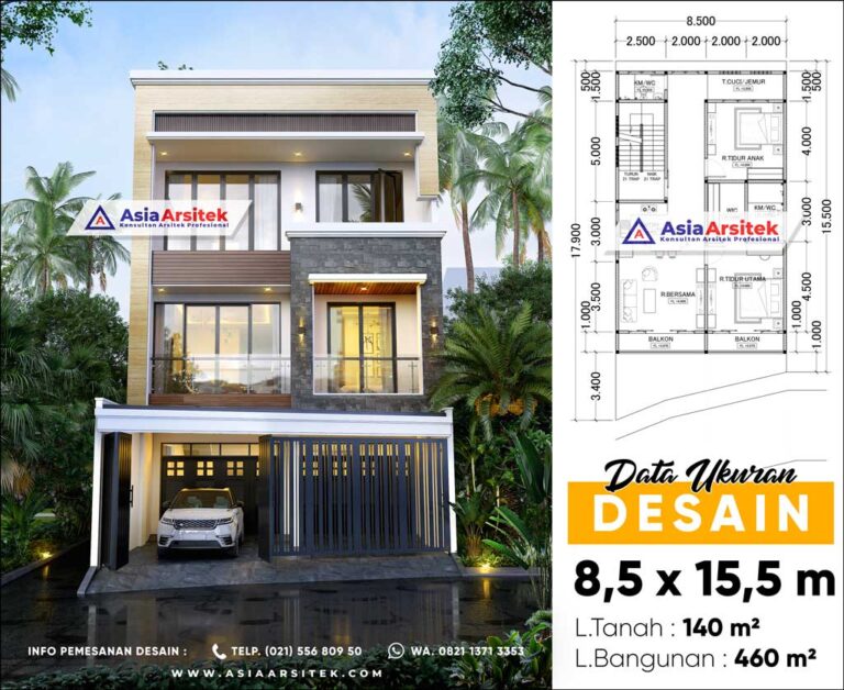 Jasa Desain Arsitek Gambar Rumah Minimalis 4 Lantai di Kota Jakarta Barat