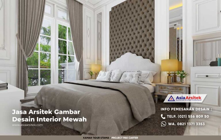 Desain Interior Kamar Tidur Utama Rumah Classic View 2
