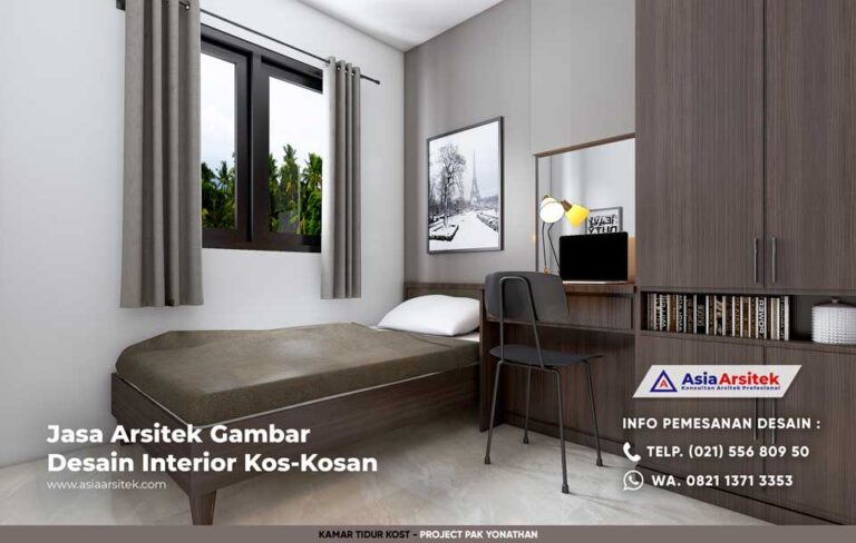 Jasa Arsitek Desain Interior Rumah Kost Pak Yonathan di Menteng Jakarta Pusat