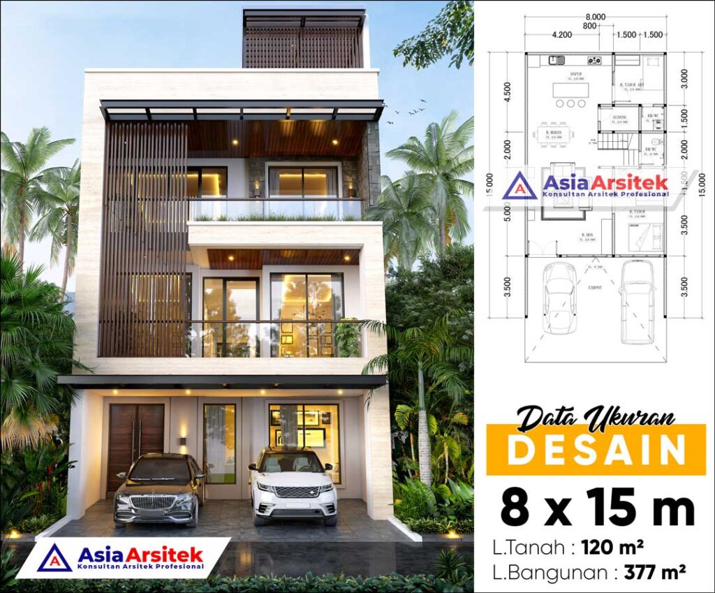 Jasa Arsitek Desain Rumah Minimalis Modern 4 Lantai Terbaru di Kembangan Jakarta Barat