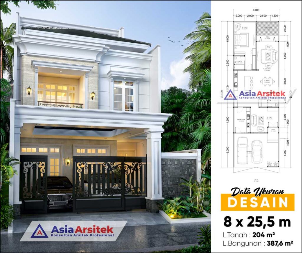 Jasa Arsitek Desain Rumah Tropis Modern 3 Lantai di Setiabudi Jakarta Selatan