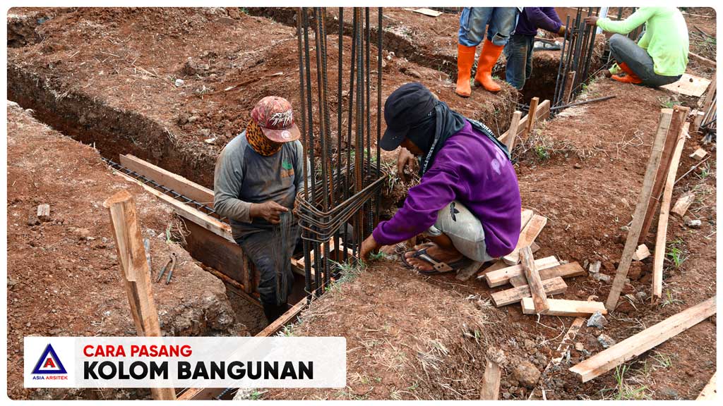 Cara Pasang Kolom Bangunan