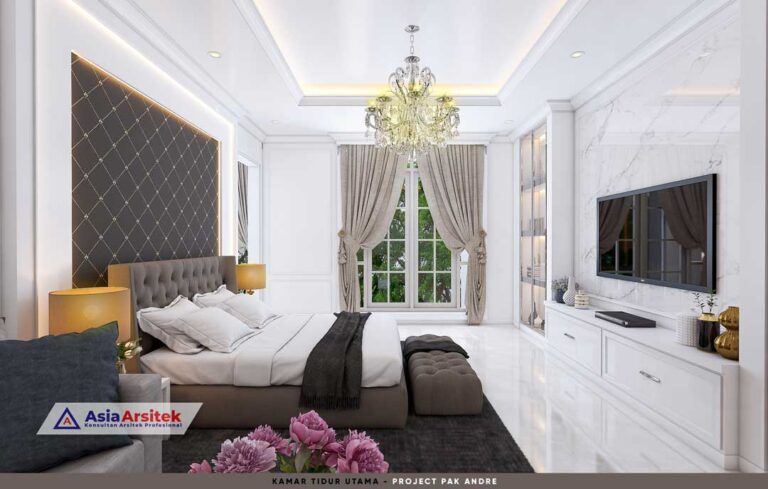 Jasa Arsitek Desain Rumah Mediterania 3 Lantai di The Green BSD Tangerang Selatan