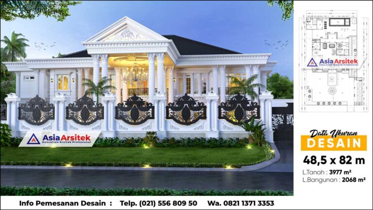Jasa Arsitek Desain Rumah Klasik Mewah 2 Lantai di Nusa Tenggara Timur NTT