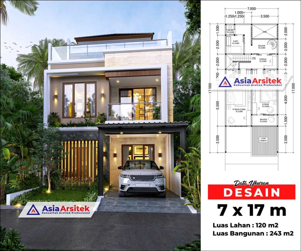 Jasa Arsitek Alam Sutera Tangerang Desain Rumah Minimalis 3 Lantai