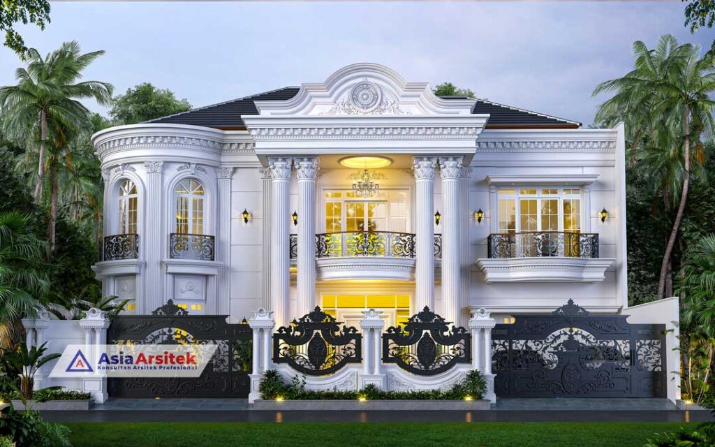 Jasa Arsitek Desain Rumah Klasik Mewah 2 Lantai di Kota Malang Jawa Timur