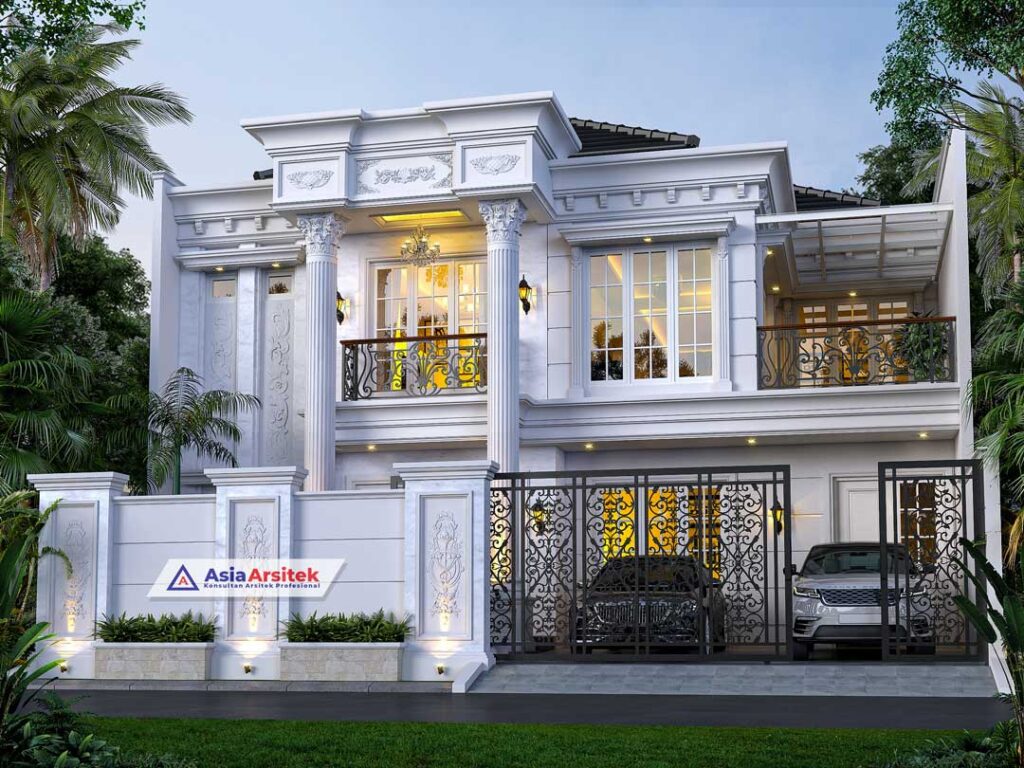 Jasa Desain Rumah Klasik 2 Lantai di Jatinegara Jakarta Timur