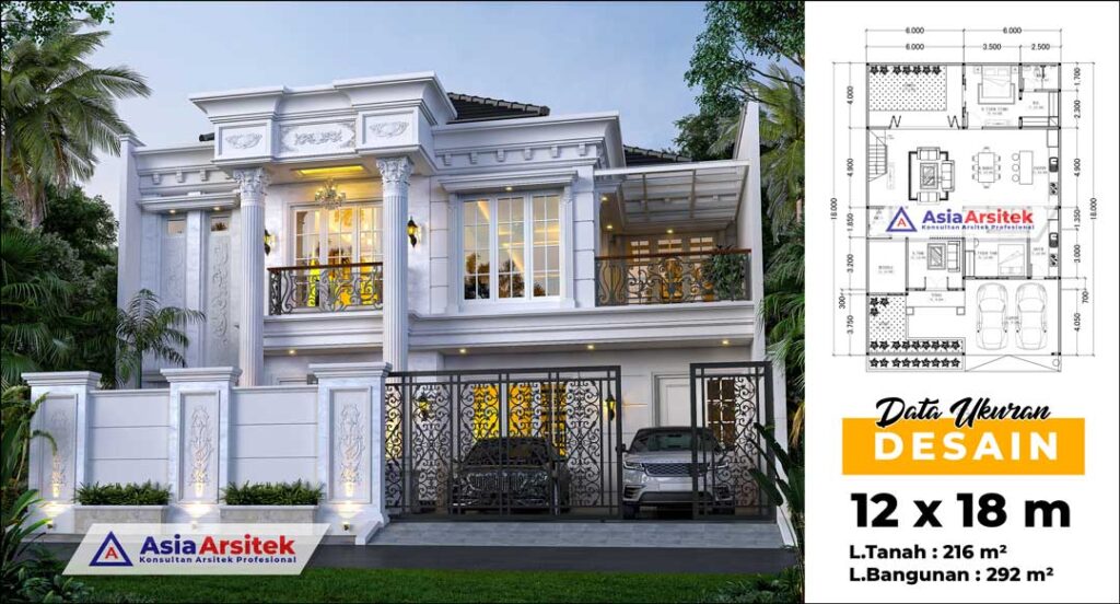 Jasa Desain Rumah Klasik 2 Lantai di Jatinegara Jakarta Timur
