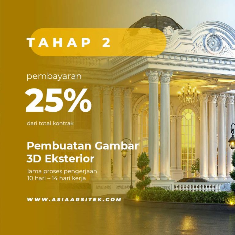 Tahap 2. Pembuatan Gambar 3D Eksterior