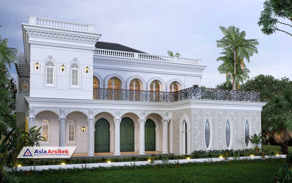 Jasa Arsitek Desain Rumah Klasik Mewah 2 Lantai di Kota Malang Jawa Timur