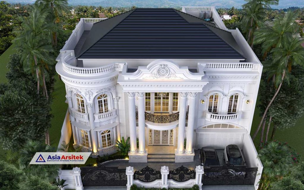 Jasa Arsitek Desain Rumah Klasik Mewah 2 Lantai di Kota Malang Jawa Timur