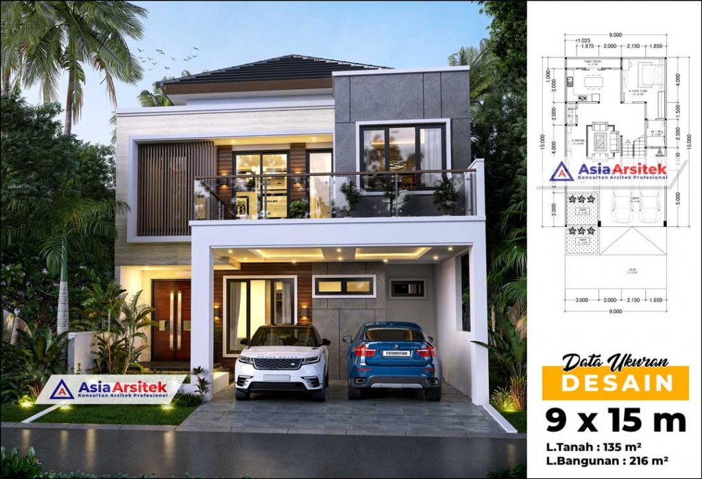 Jasa Arsitek Desain Rumah Minimalis 2 Lantai di Bintaro Tangerang Selatan