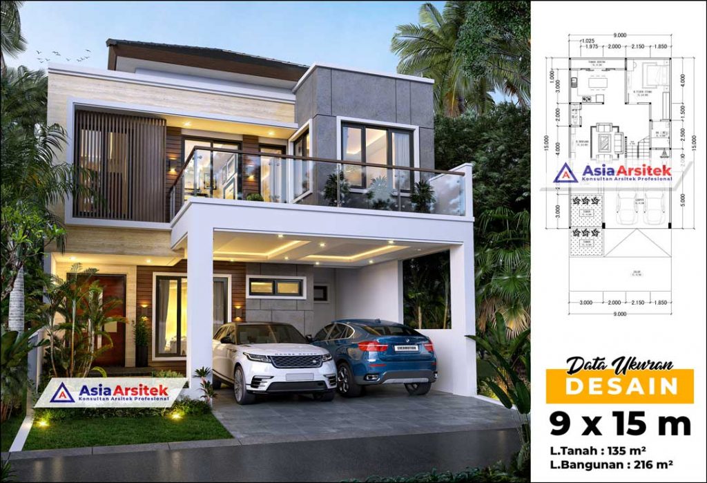 Jasa Arsitek Desain Rumah Minimalis 2 Lantai di Bintaro Tangerang Selatan