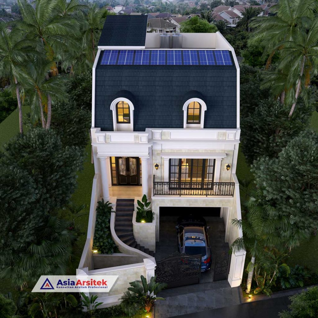Jasa Arsitek Desain Rumah Mediterania 2 Lantai di Kembangan Kota Jakarta Barat