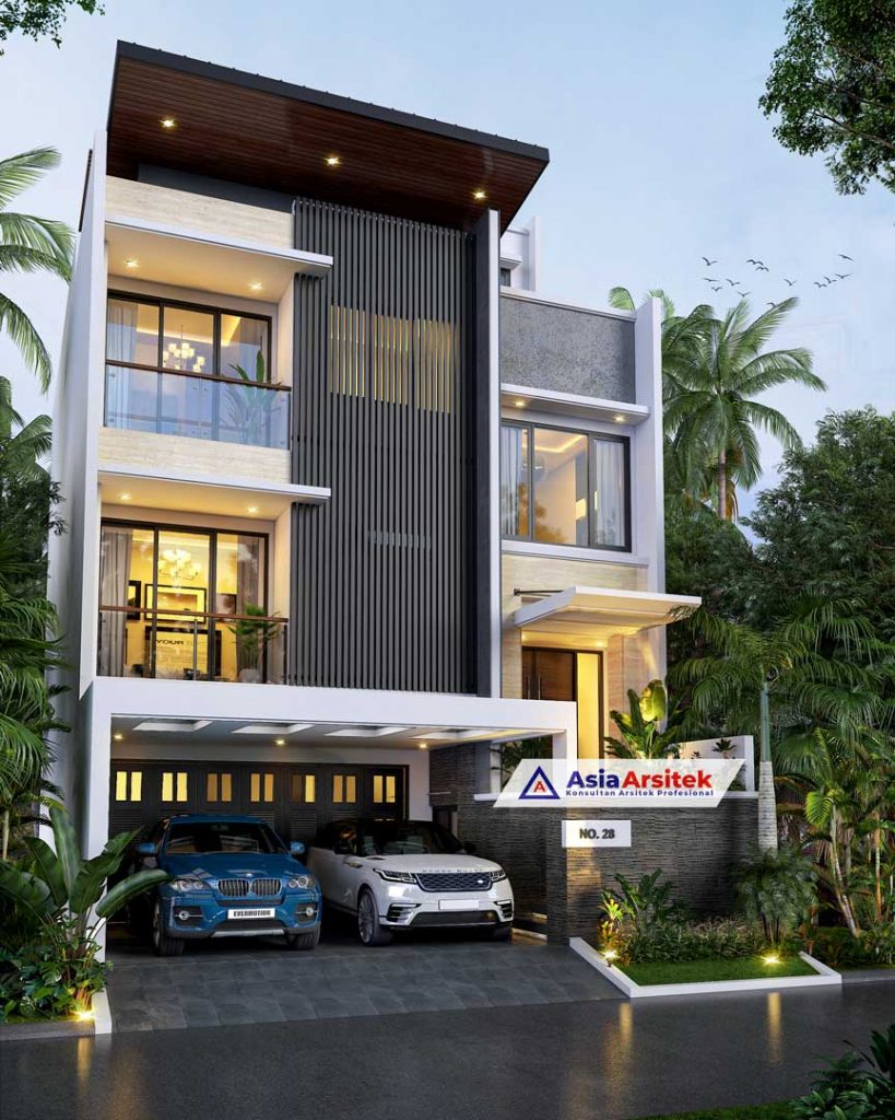 Jasa Arsitek Desain Rumah Minimalis 4 Lantai di Makassar Sulawesi Selatan