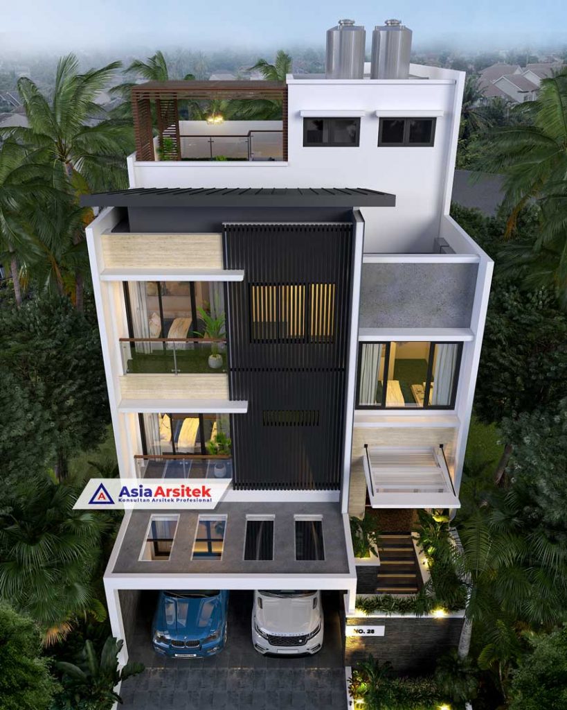 Jasa Arsitek Desain Rumah Minimalis 4 Lantai di Makassar Sulawesi Selatan