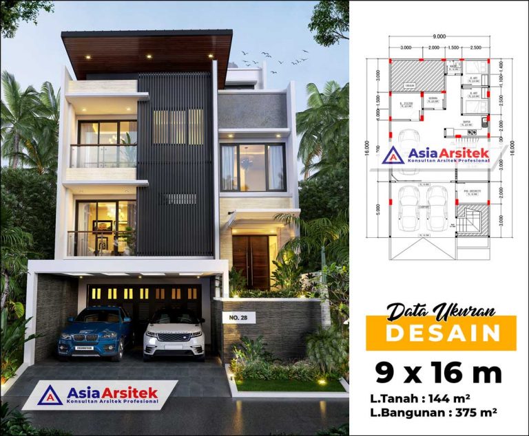 Jasa Arsitek Desain Rumah Minimalis 4 Lantai di Makassar Sulawesi Selatan
