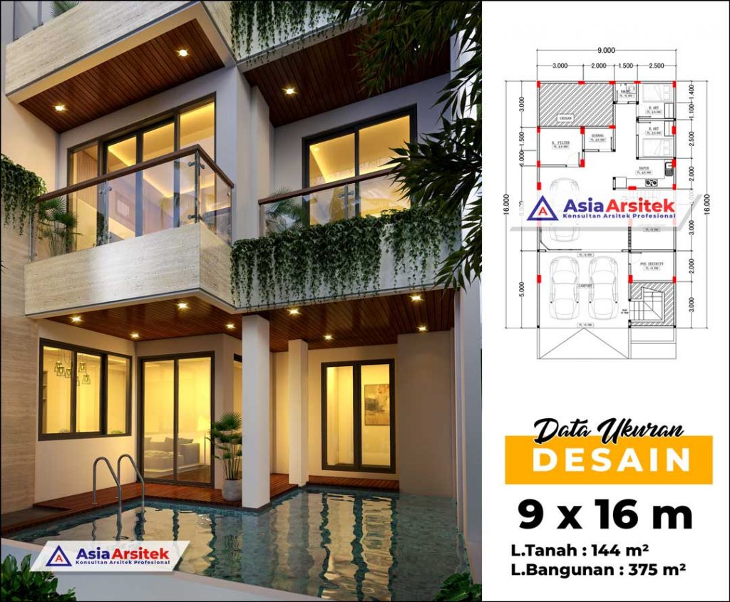 Jasa Arsitek Desain Rumah Minimalis 4 Lantai di Makassar Sulawesi Selatan