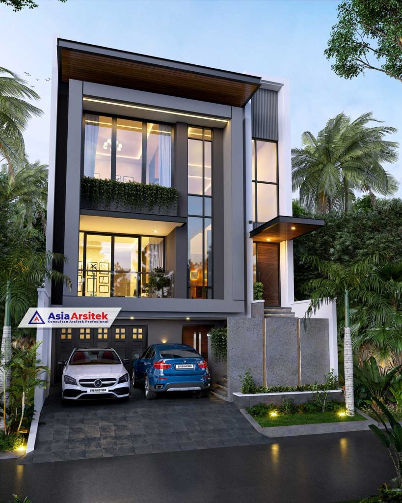 Jasa Arsitek Desain Rumah Minimalis Modern 3 Lantai di Kalideres Jawa Barat