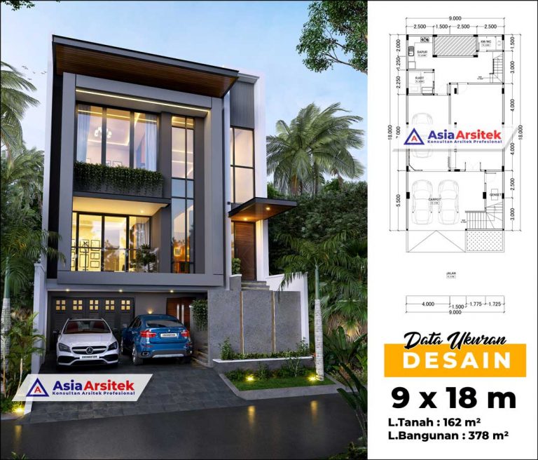 Jasa Arsitek Desain Rumah Minimalis Modern 3 Lantai di Kalideres Jawa Barat