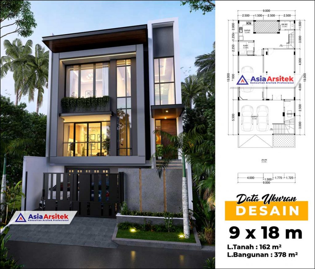 Jasa Arsitek Desain Rumah Minimalis Modern 3 Lantai di Kalideres Jawa Barat