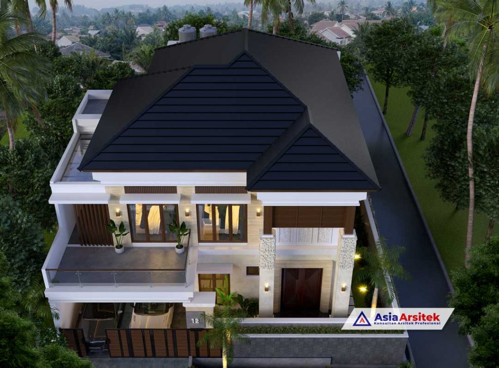 Jasa Arsitek Desain Rumah Mewah Tropis Modern 2 Lantai di Lebak Bulus Jakarta Selatan