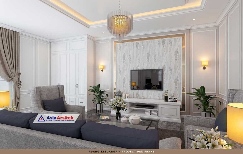 Jasa Arsitek Desain Rumah Mewah Tropis 2 Lantai di PIK Jakarta Utara