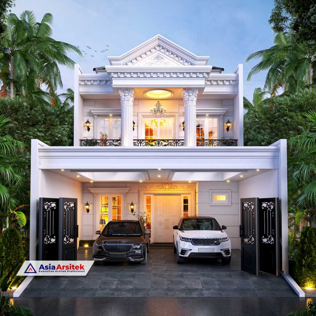 Jasa Arsitek Desain Rumah Klasik 2 Lantai di Gading Serpong Tangerang