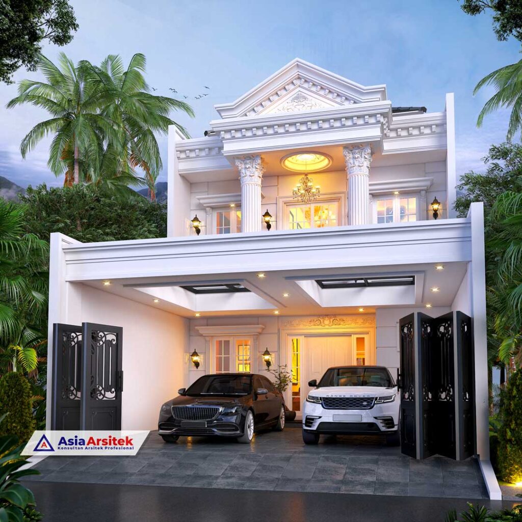 Jasa Arsitek Desain Rumah Klasik 2 Lantai di Gading Serpong Tangerang