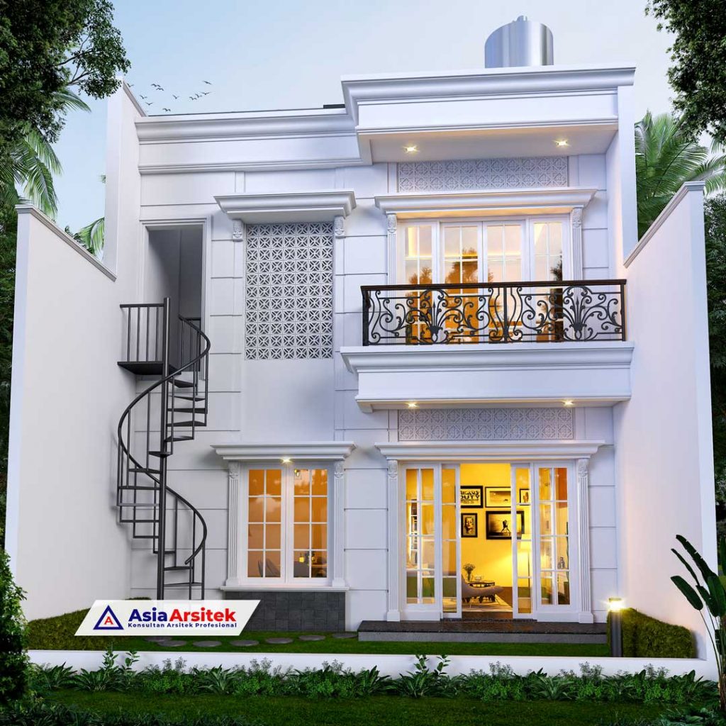 Jasa Arsitek Desain Rumah Klasik 2 Lantai di Kota Pekanbaru Riau