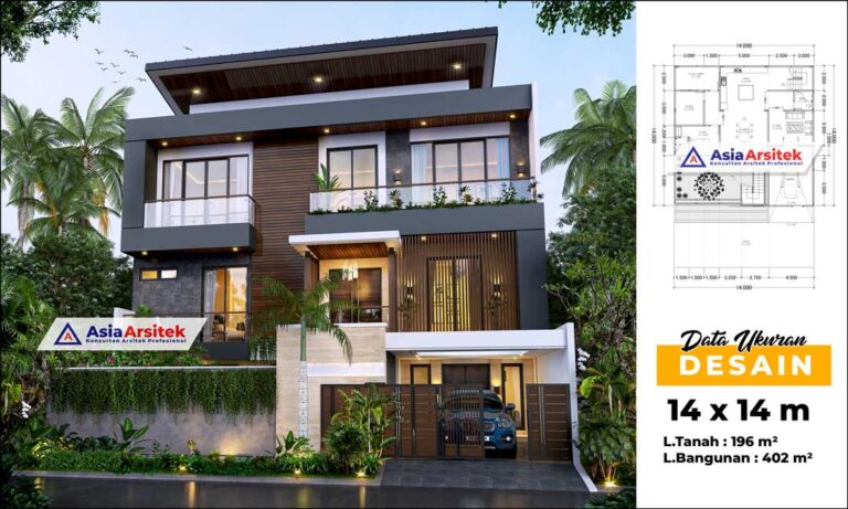 Jasa Arsitek Desain Rumah Minimalis Modern 3 Lantai di Sunter Agung Jakarta Utara