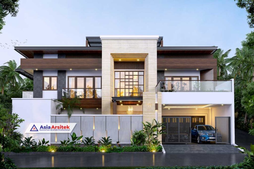 Jasa Arsitek Desain Rumah Tropis Modern 2 Lantai di Kota Bandar Lampung