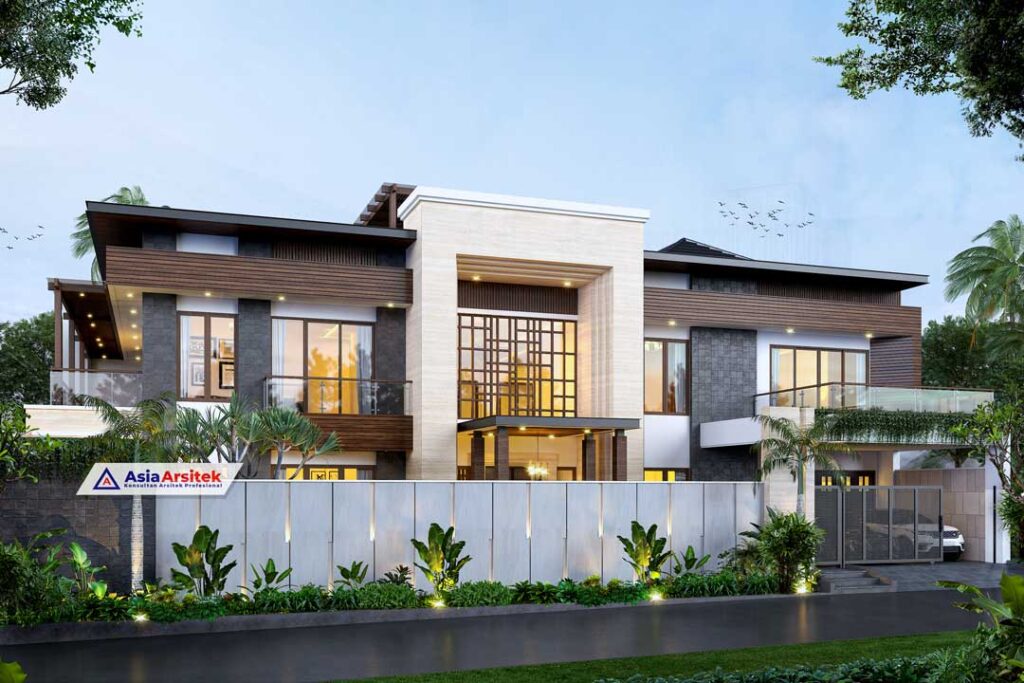Jasa Arsitek Desain Rumah Tropis Modern 2 Lantai di Bandar Lampung
