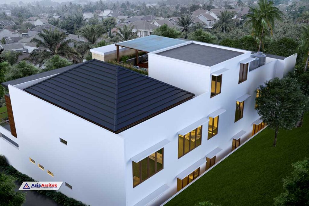 Jasa Arsitek Desain Rumah Tropis Modern 2 Lantai di Bandar Lampung