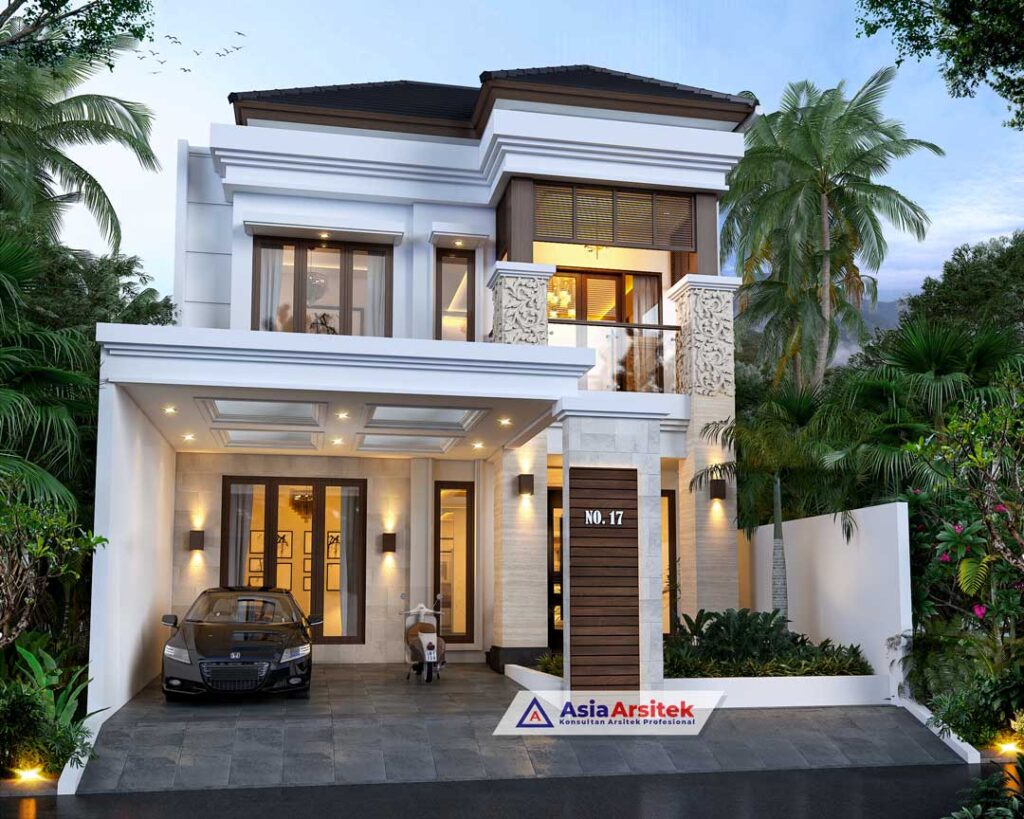 Jasa Arsitek Desain Rumah Tropis Modern 2 Lantai di Taiwan