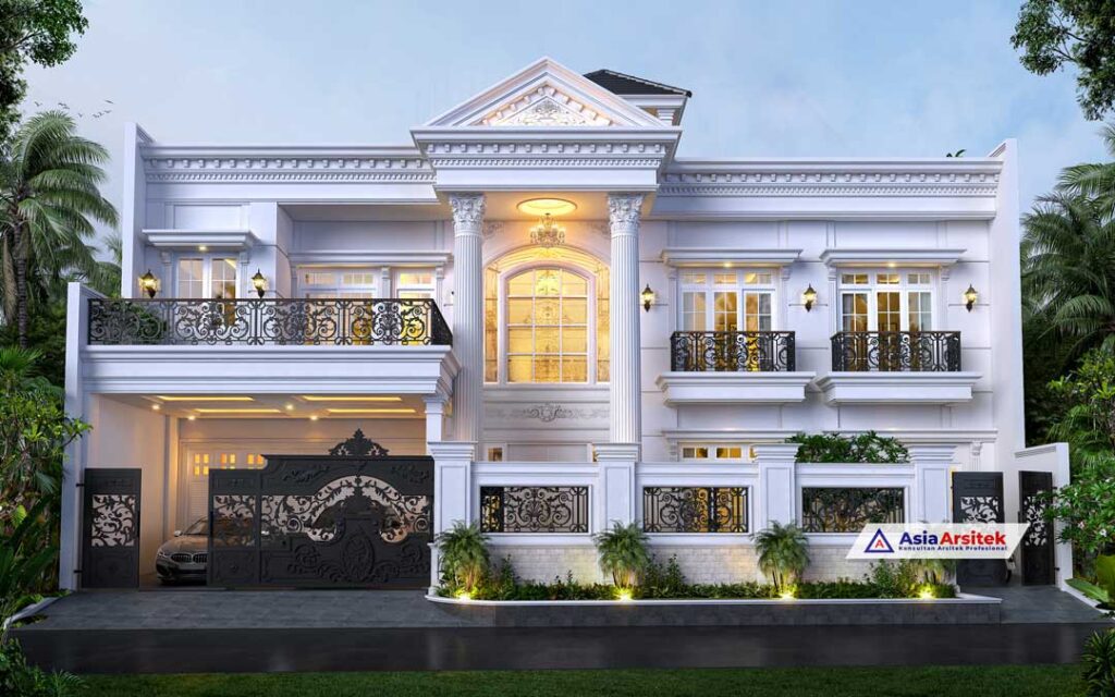 Jasa Arsitek Desain Rumah Klasik Mewah 2 Lantai di Kota Bogor Jawa Barat