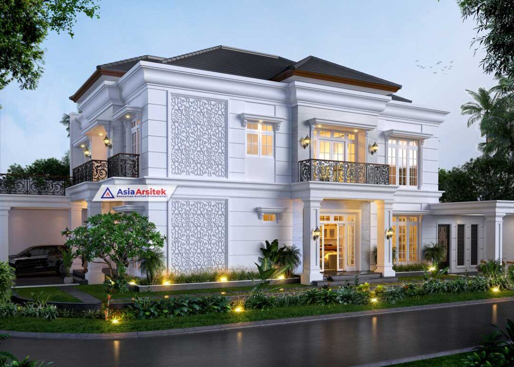 Jasa Arsitek Desain Rumah Tropis Modern 2 Lantai di Gading Serpong Tangerang