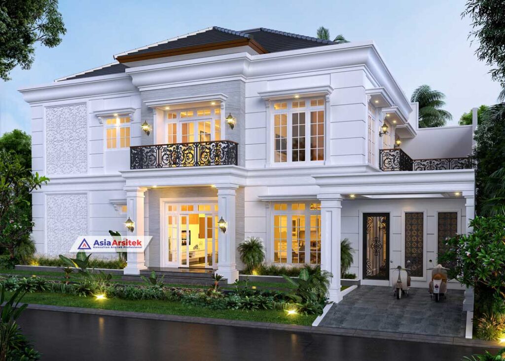 Jasa Arsitek Desain Rumah Tropis Modern 2 Lantai di Gading Serpong Tangerang