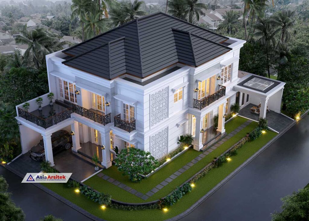 Jasa Arsitek Desain Rumah Tropis Modern 2 Lantai di Gading Serpong Tangerang
