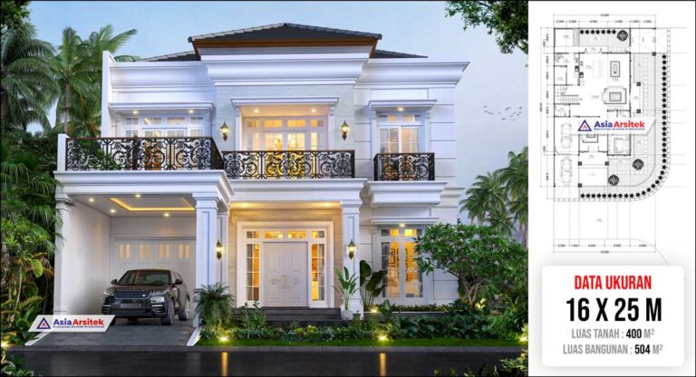 Jasa Arsitek Desain Rumah Tropis Modern 2 Lantai di Gading Serpong Tangerang