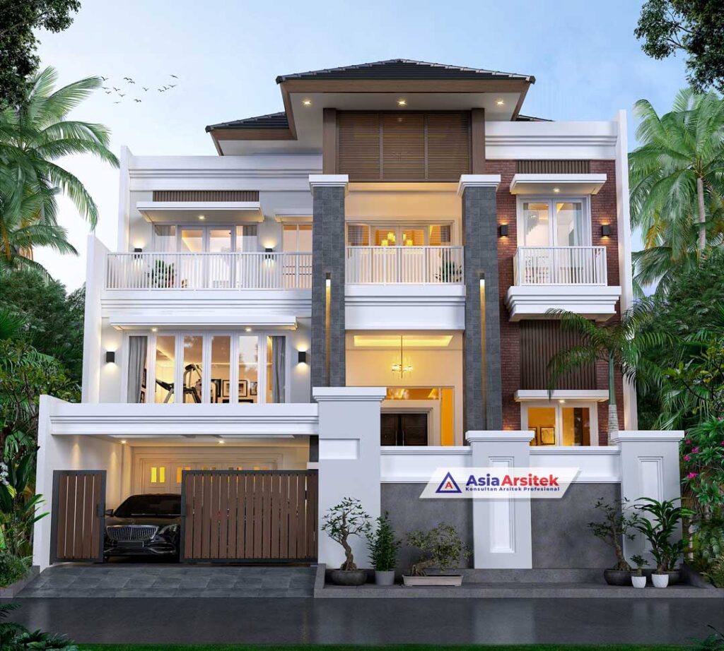 Jasa Arsitek Desain Rumah Tropis Modern 2 Lantai di Kota Jakarta Timur