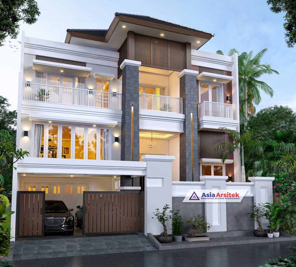 Jasa Arsitek Desain Rumah Tropis Modern 2 Lantai di Kota Jakarta Timur