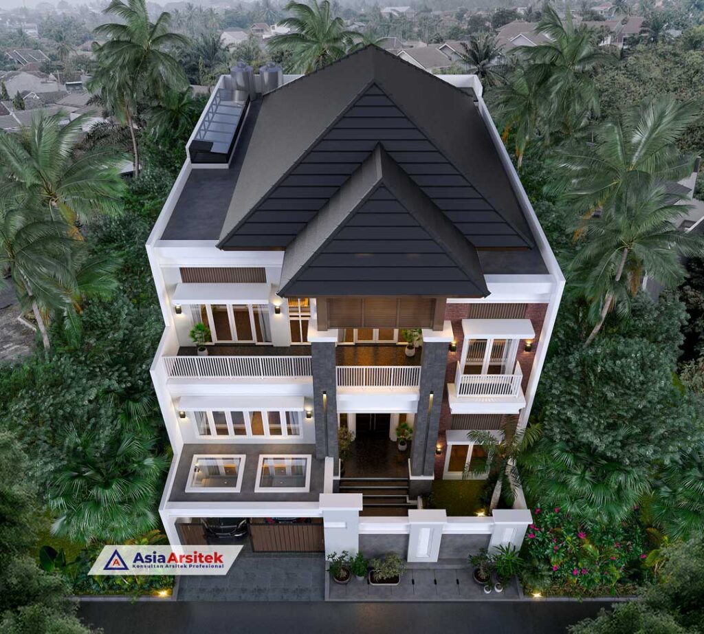 Jasa Arsitek Desain Rumah Tropis Modern 2 Lantai di Kota Jakarta Timur